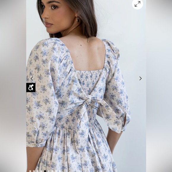 BOHME Gloria Floral Midi Dress - Picture 3 of 9